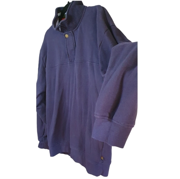 ORVIS‎ Quarter-Zip Pull Over Sweatshirt Navy Men's Size M Preppy Dressy Casual - Picture 5 of 15